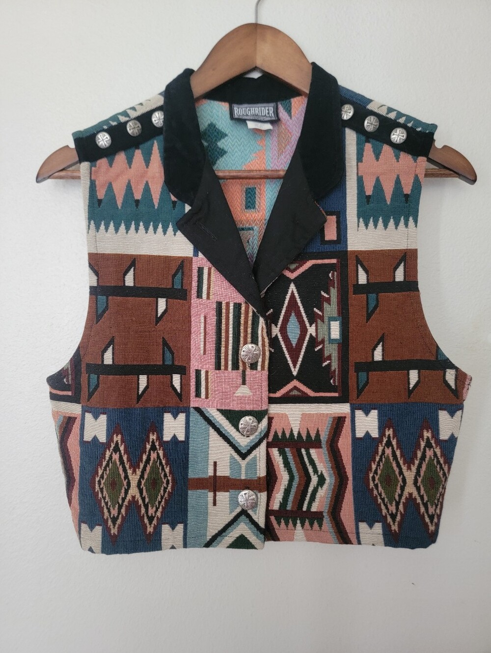 Vintage Southwestern Rough Rider Vest